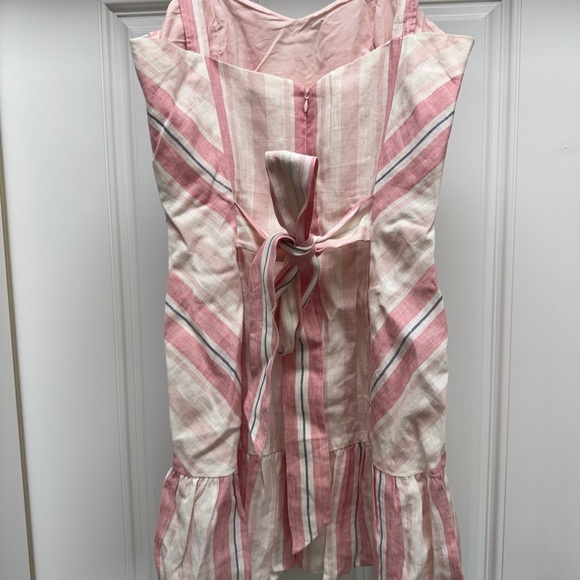 Parker Pink and White Striped Mini Dress - Picture 8 of 11